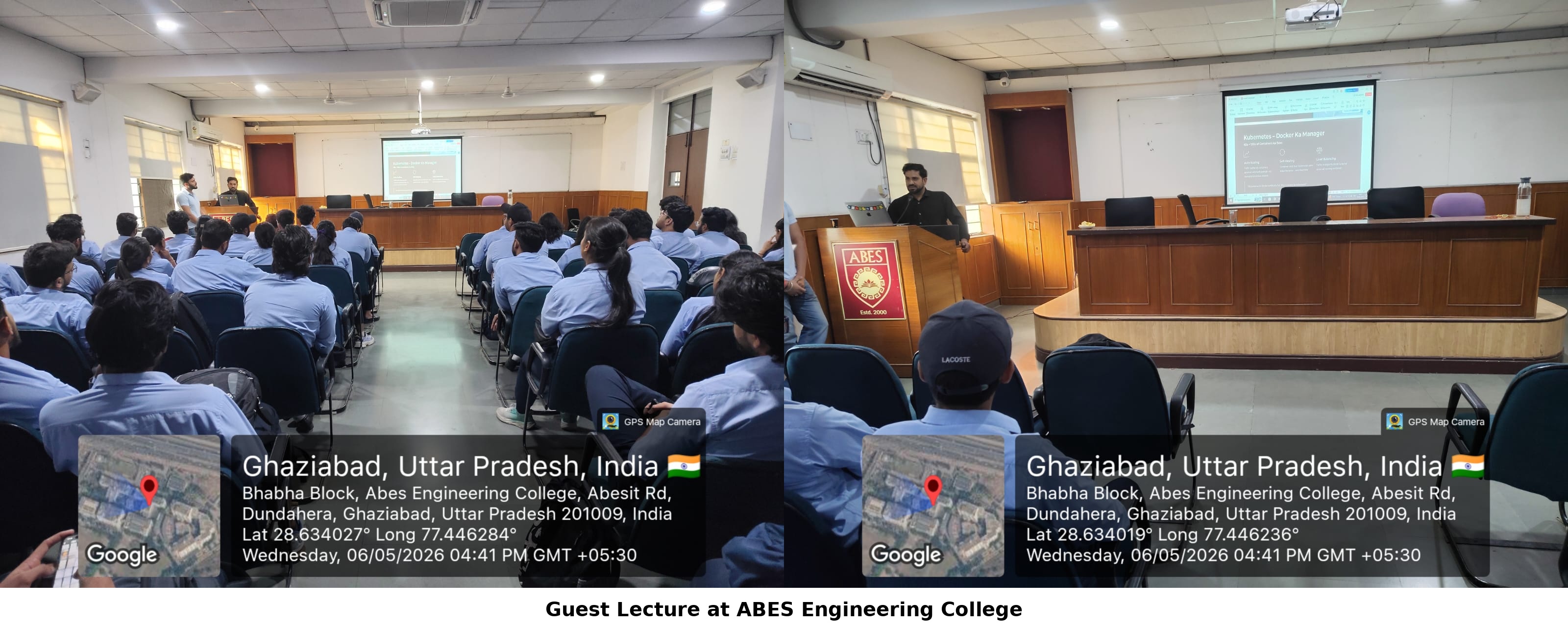 Guest Lecture in ABES Colleges on AWS Devops